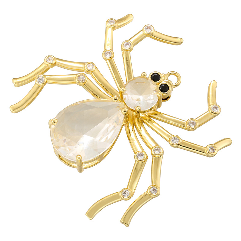 4:Vd1627 golden spider pendant