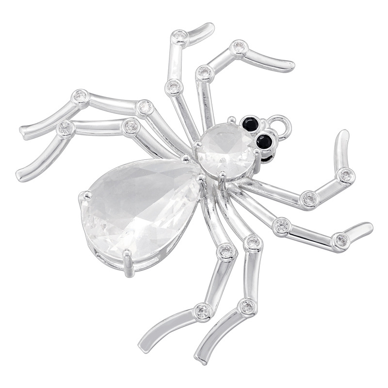 5:Vd1627 white gold spider pendant