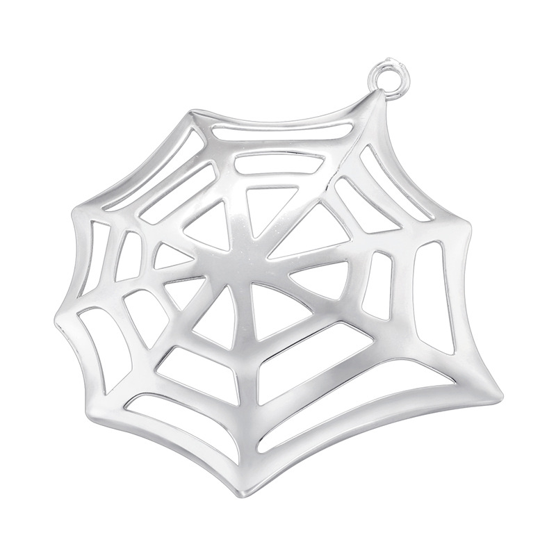 11:Vd1629 white gold spider web pendant