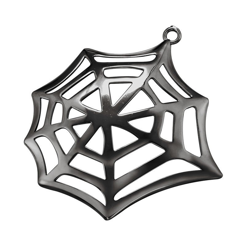 12:Vd1629 gun black spider web pendant