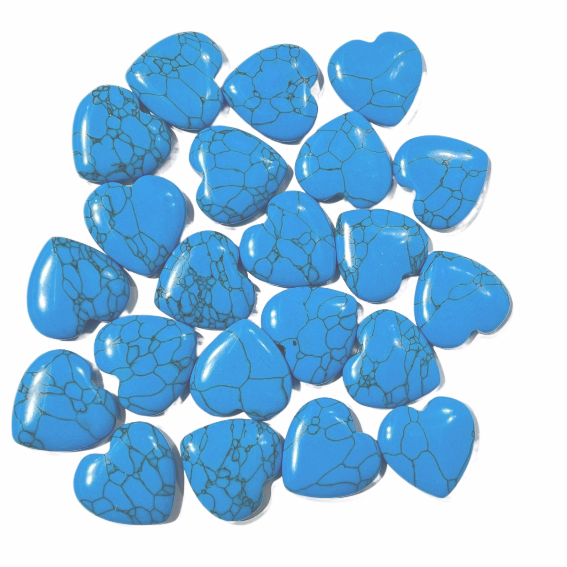 synthetic blue turquoise 20mm