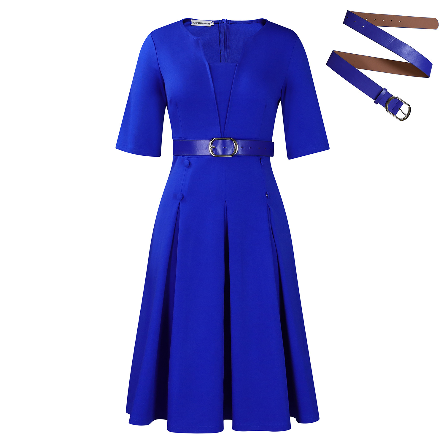 Royal blue + belt