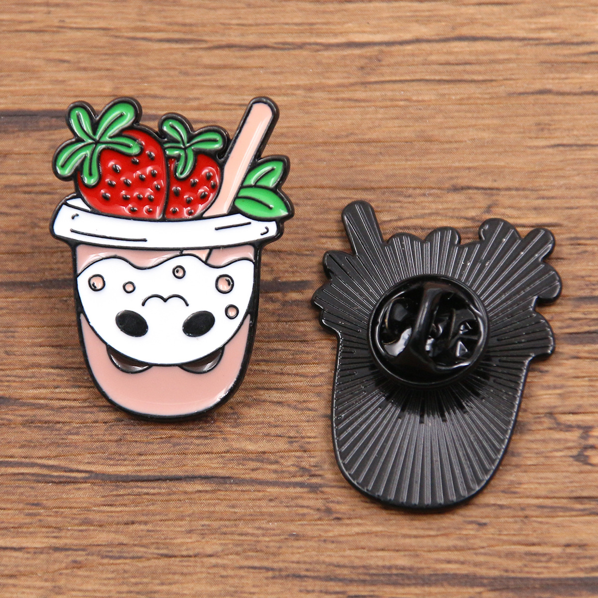 Strawberry milk tea cup 23x30mm