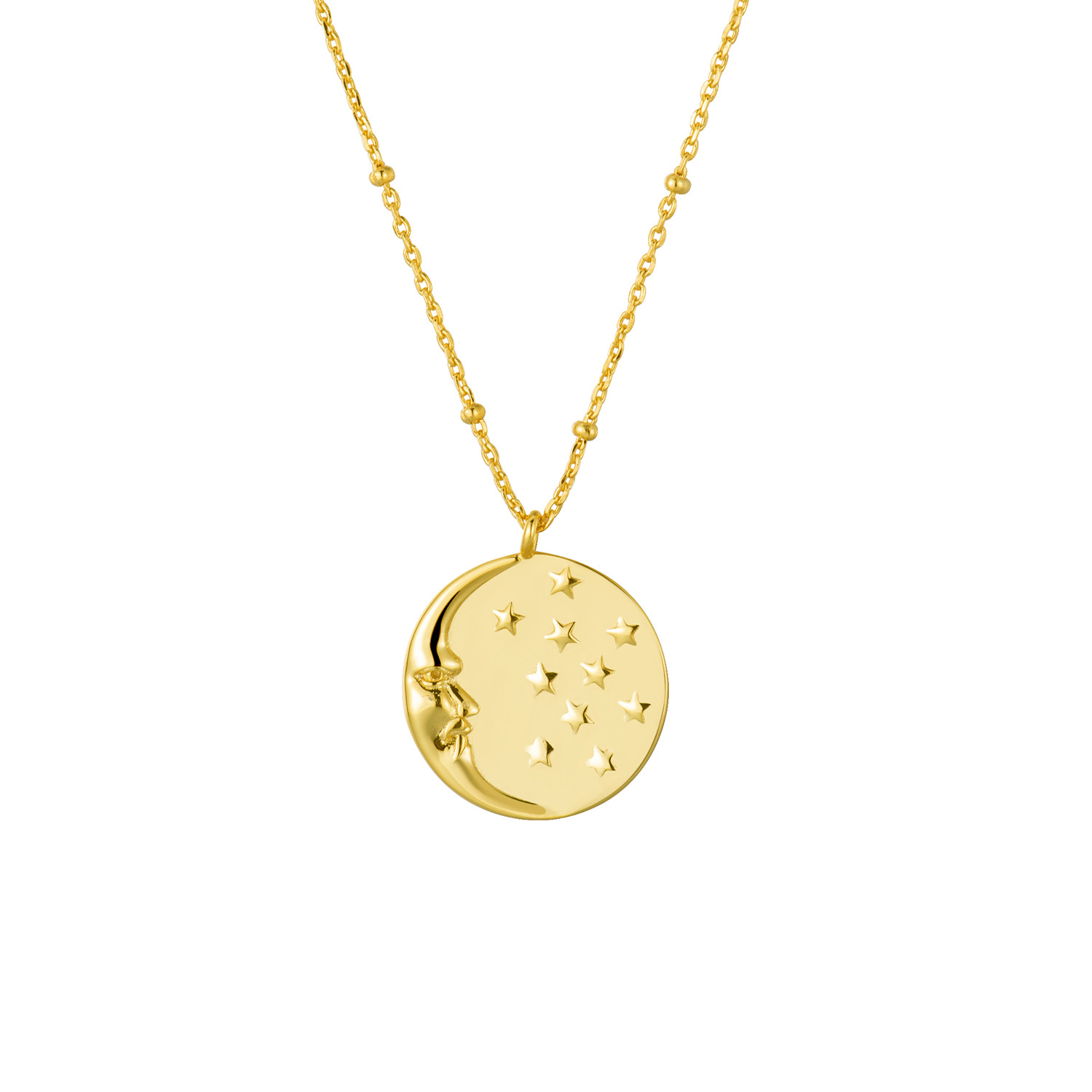 2:Golden Star moon necklace