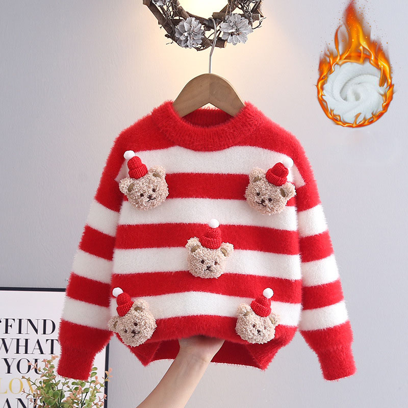 Red striped bear [fleece] too small