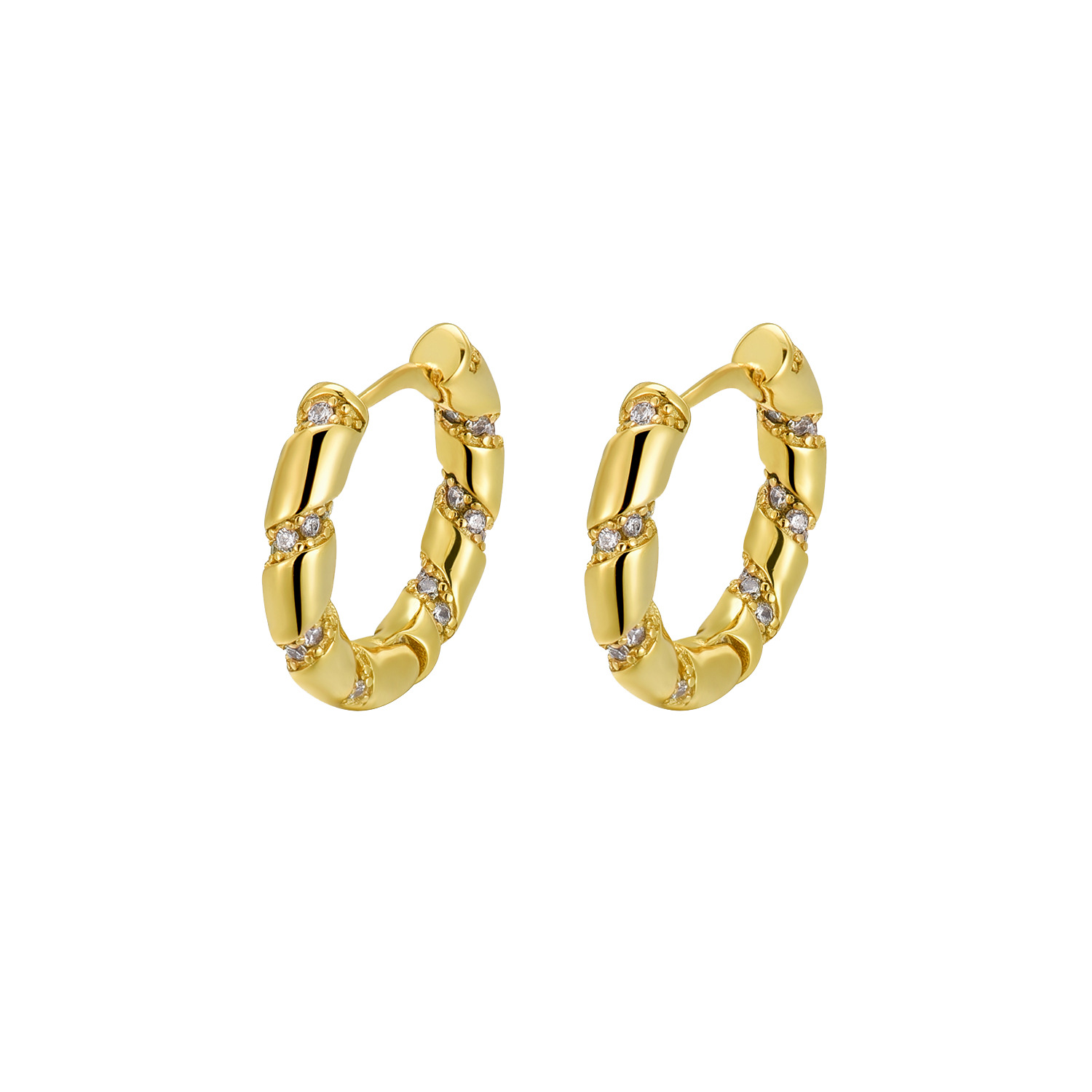 2:Golden Circle Diamond Earrings