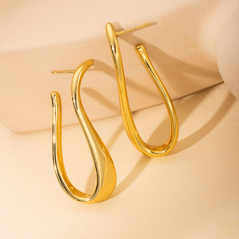 U-ring earrings