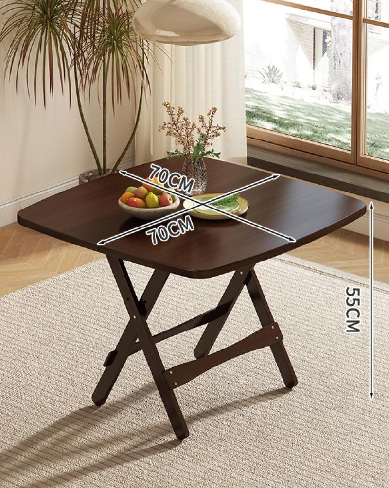 Folding table 70 black walnut color