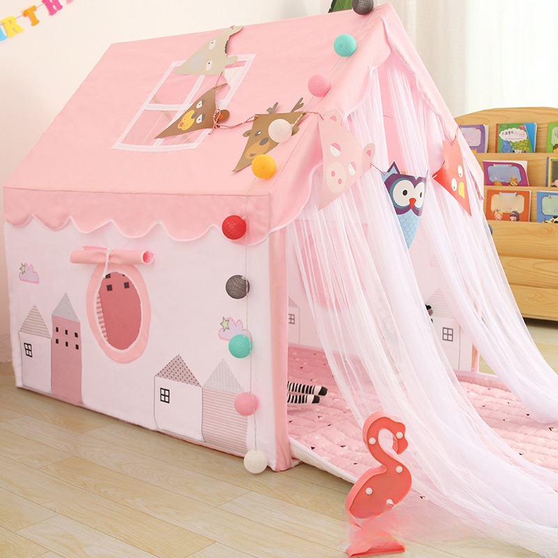 PVC Rod pink house  1.3m cotton pad