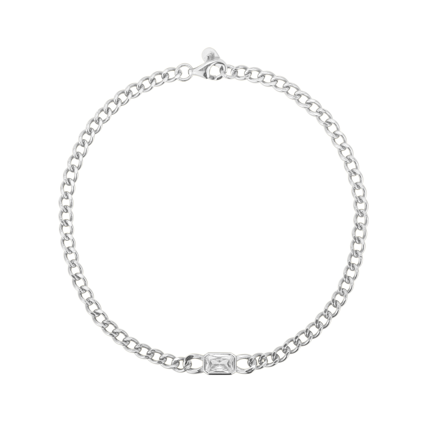 1:Platinum Ring Link Bracelet