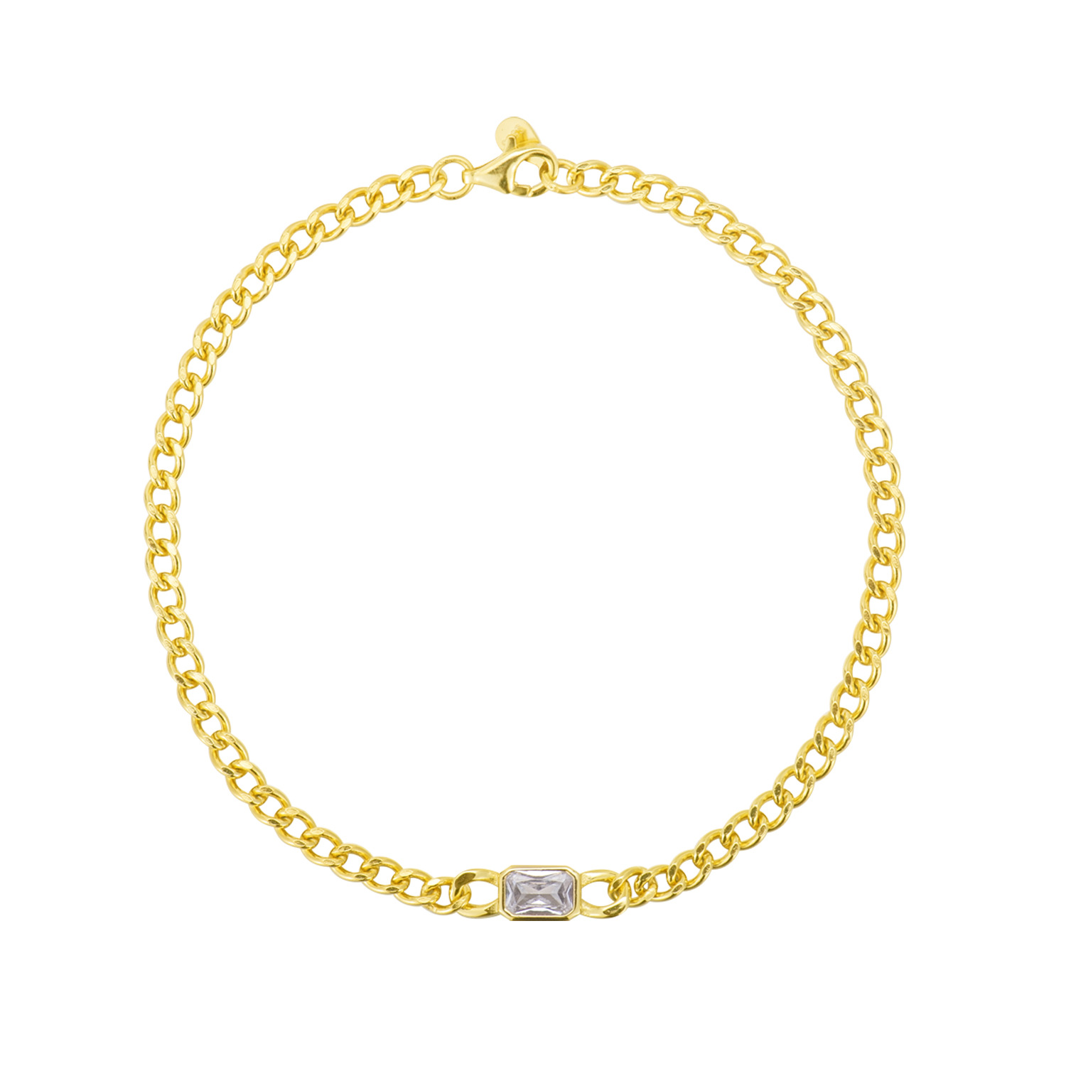 2:Gold Ring Link Bracelet