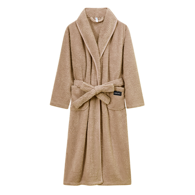 Men's - camel bathrobe