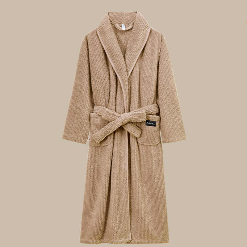 Women's model-camel bathrobe