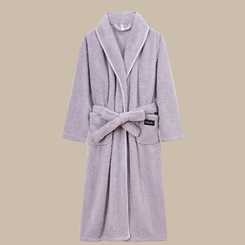 Women's model-roland purple bathrobe