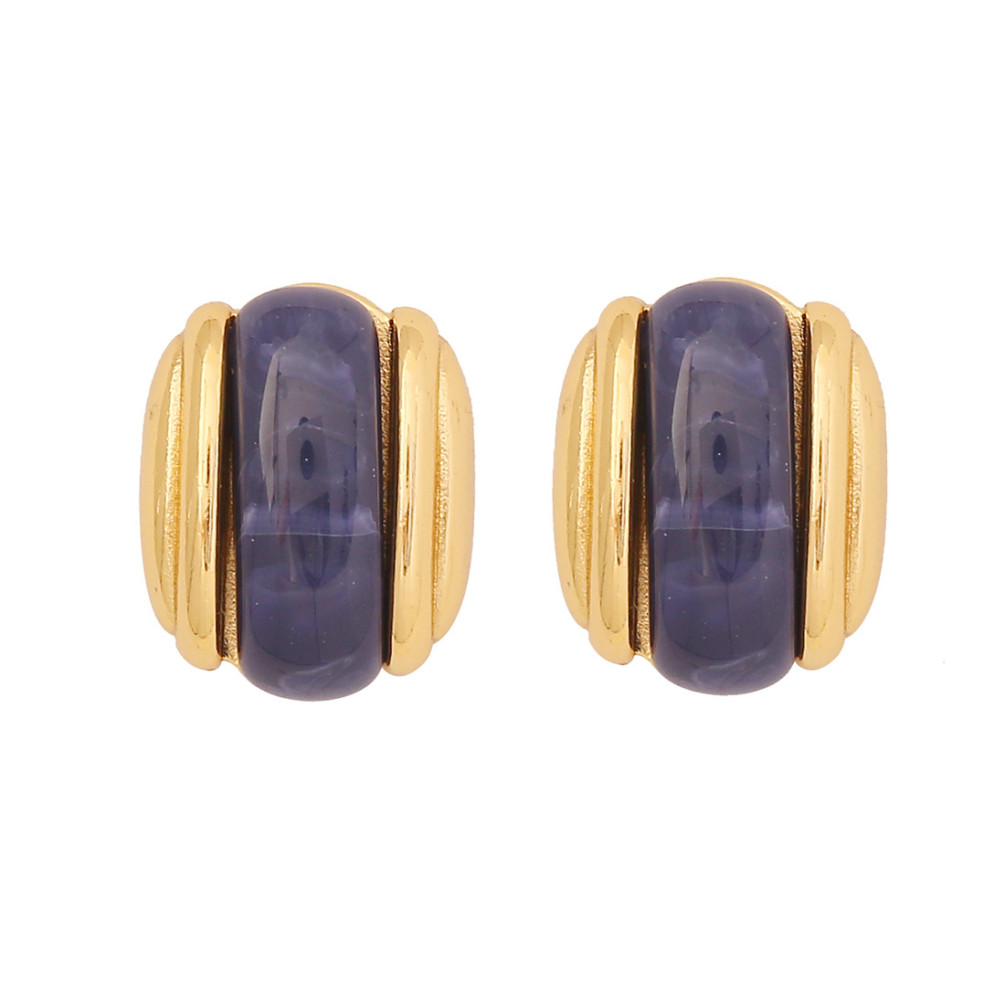 Navy blue earrings