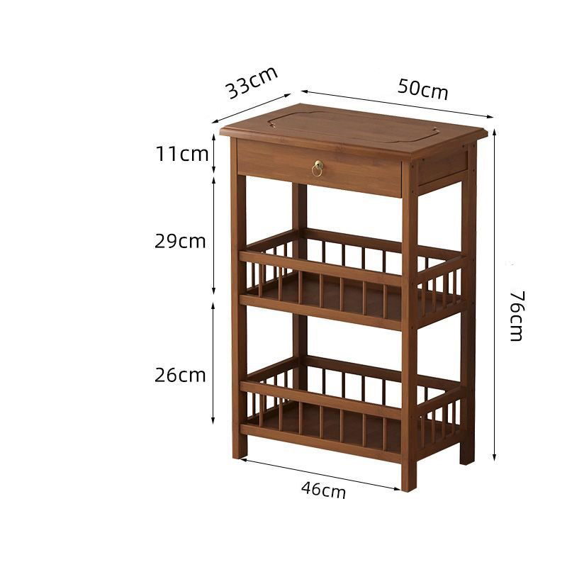 Extended three-layer brown fence