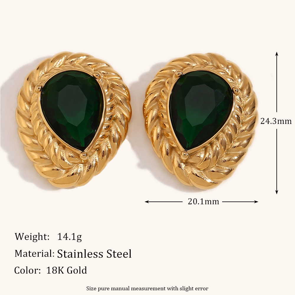 Gold-green rhinestone