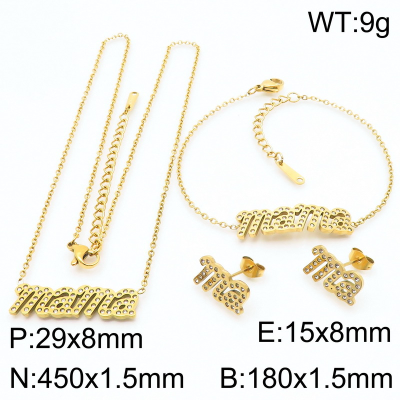 9:Gold three-piece set ks 219955 -klx