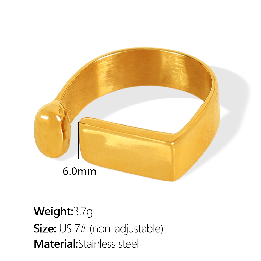 2:Jz42 us circumference 7#Adjustable gold ring