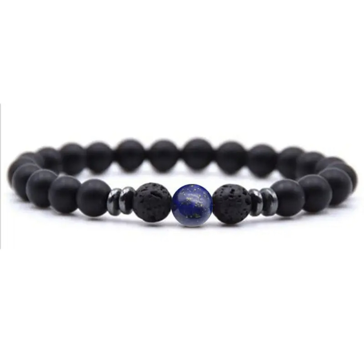 11:Frosted stone 8mm lapis lazuli