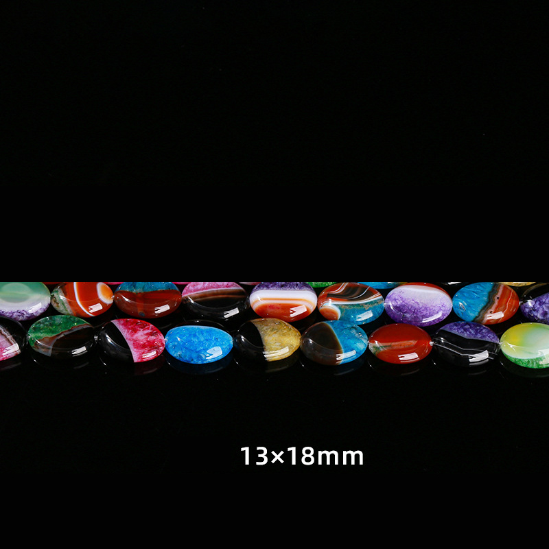 10:10 Crystal two-color oval 13*18mm about 21 pieces