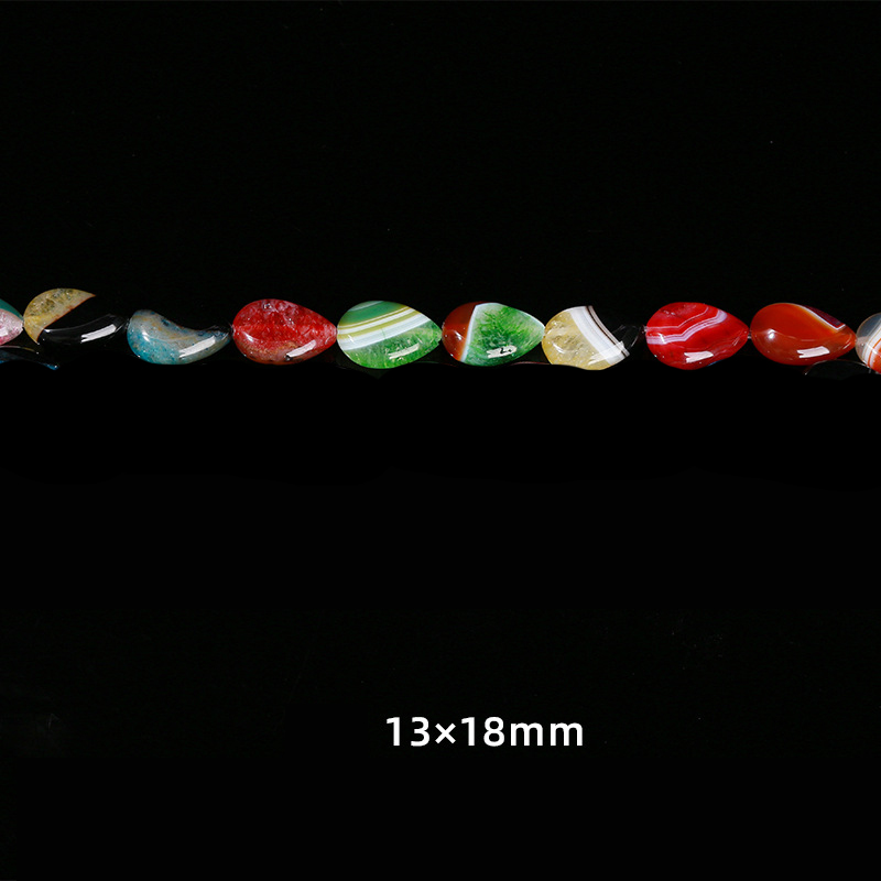 14:14 Crystal two-color water droplets 13*18mm about 21 pieces