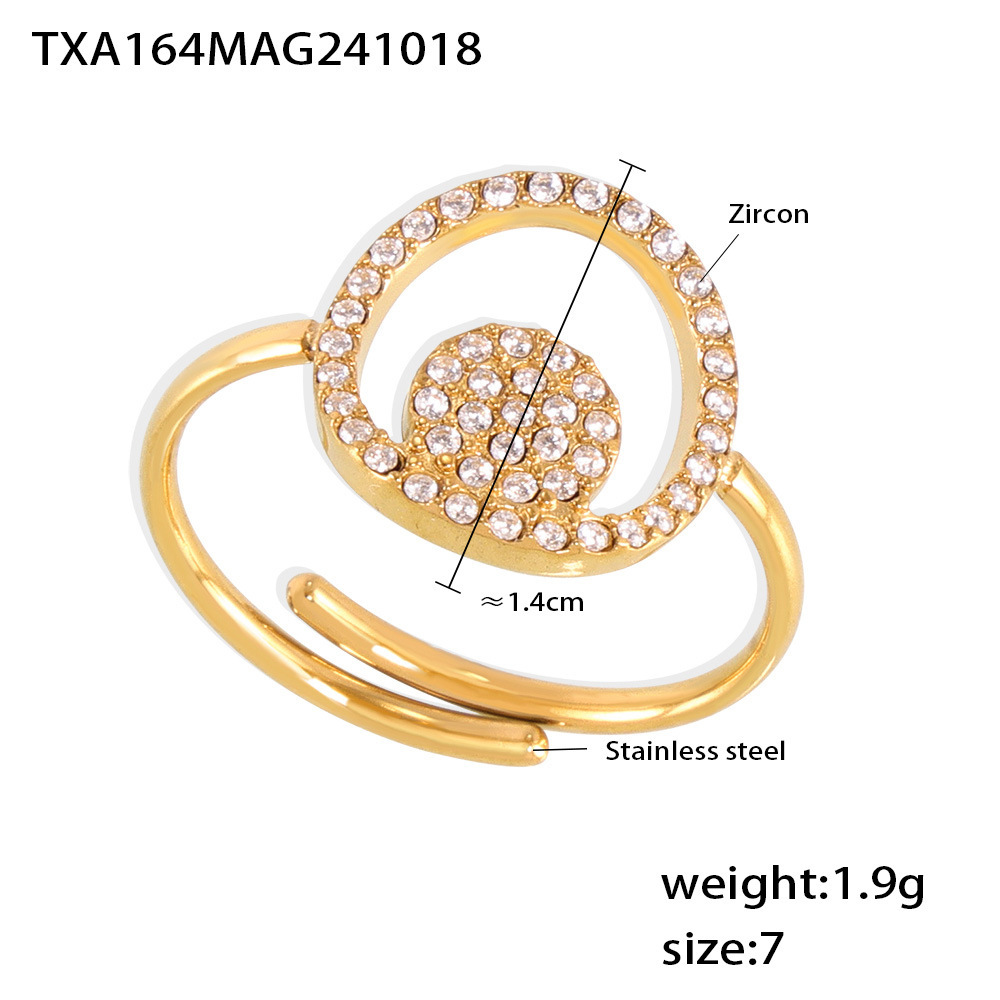 5:Txa164-gold zirconia ring-no. 7