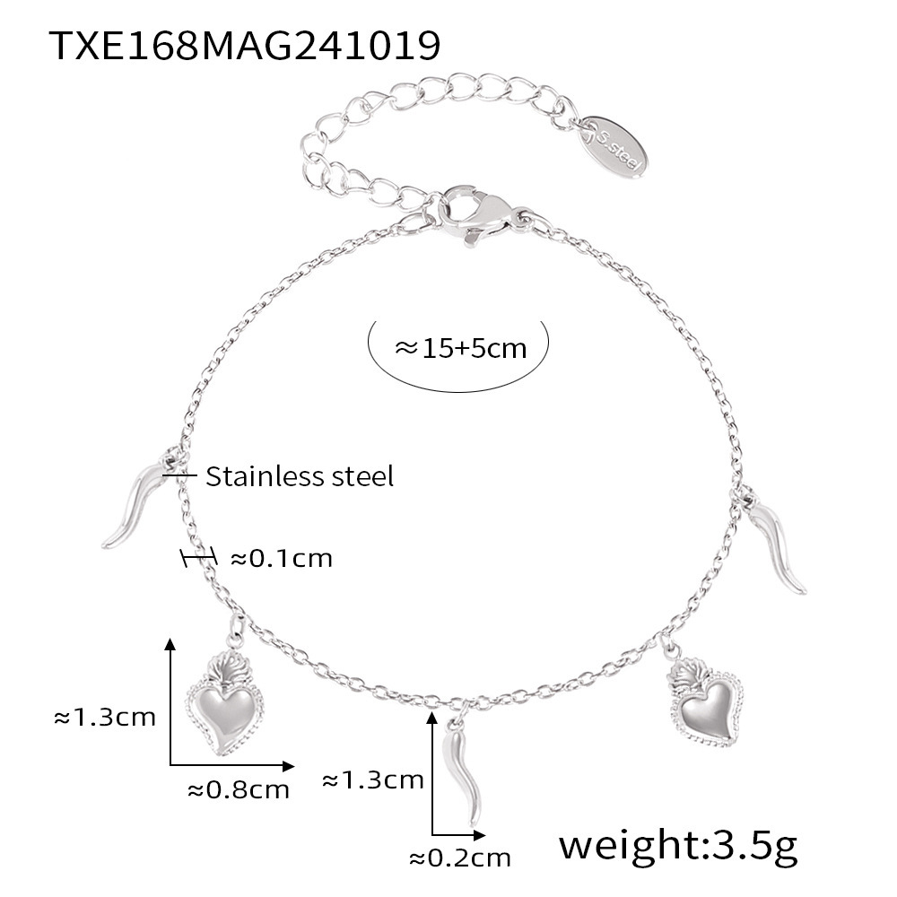 2:Txe168-steel color diy multi-accessory bracelet