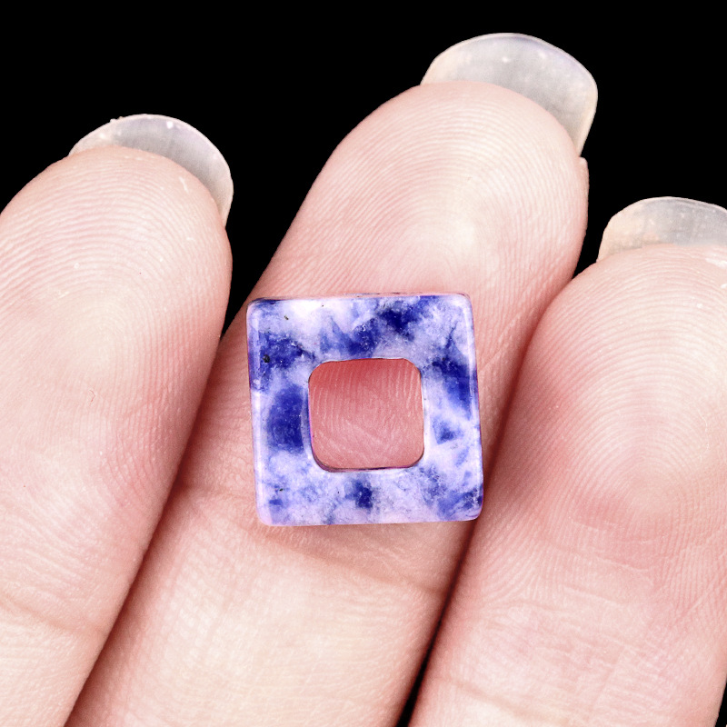 6:Blue dot jade (10mm square)