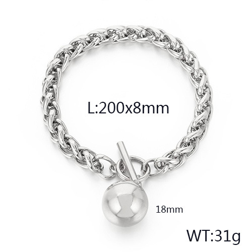 2:Steel bracelet KB168188-Z