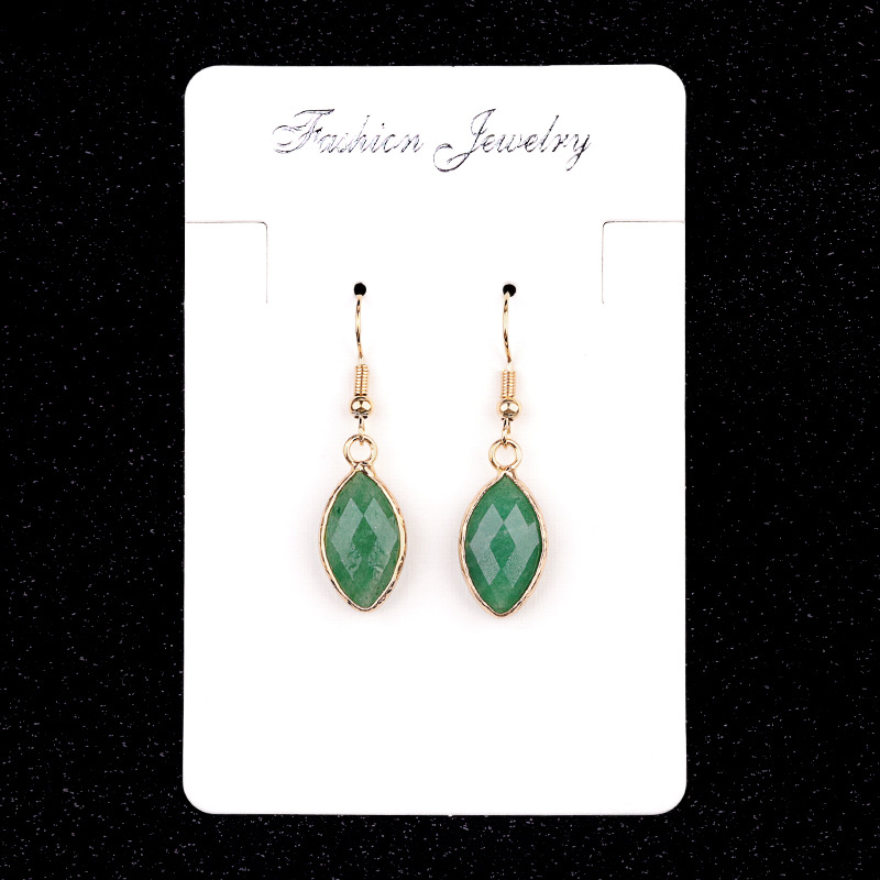 4:Green strawberry crystal (pair)