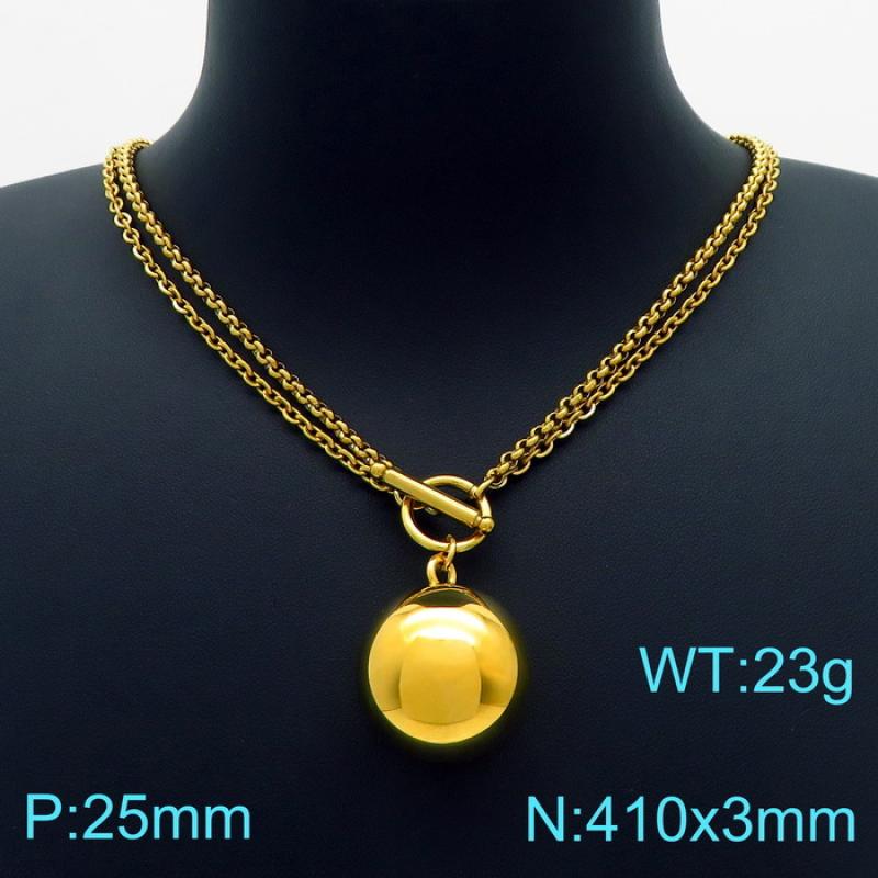 3:Gold necklace KN225108-Z