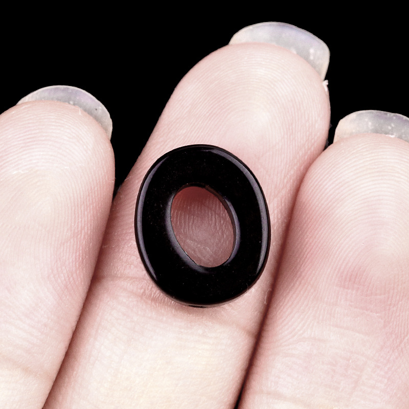 15:Obsidian (10*12mm oval)