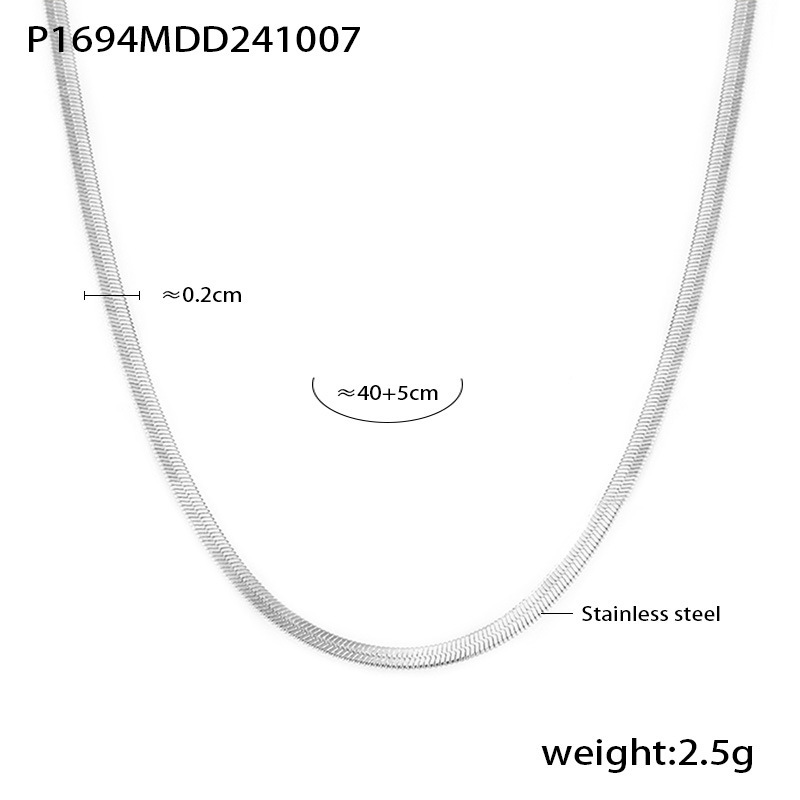 6:P1694-steel color necklace