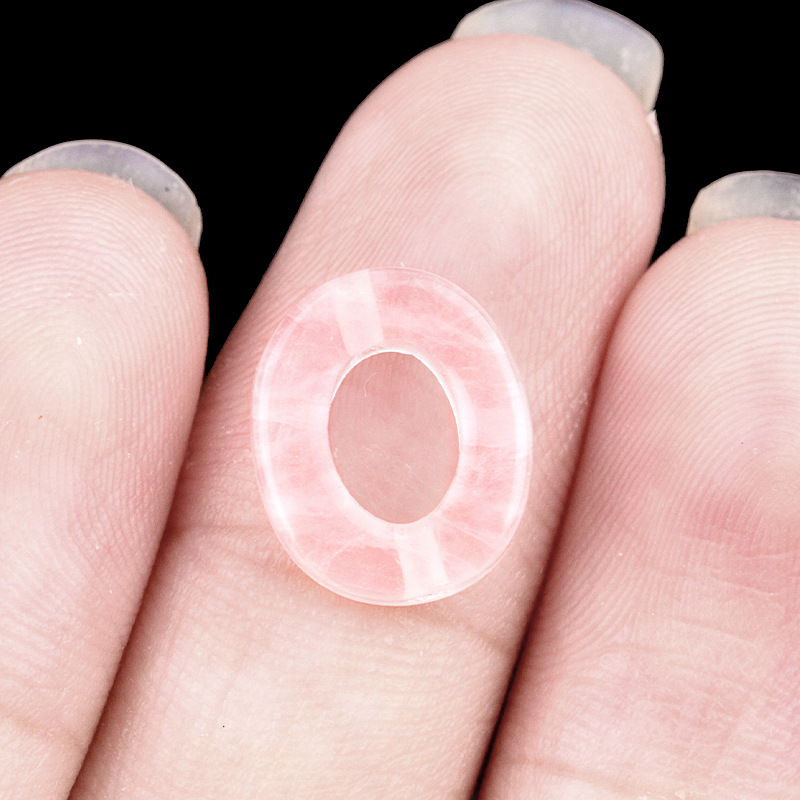 Pink crystal (10*12mm oval)