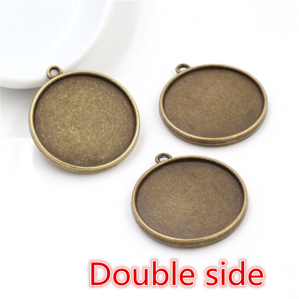 Single hole double sided - antique bronze color