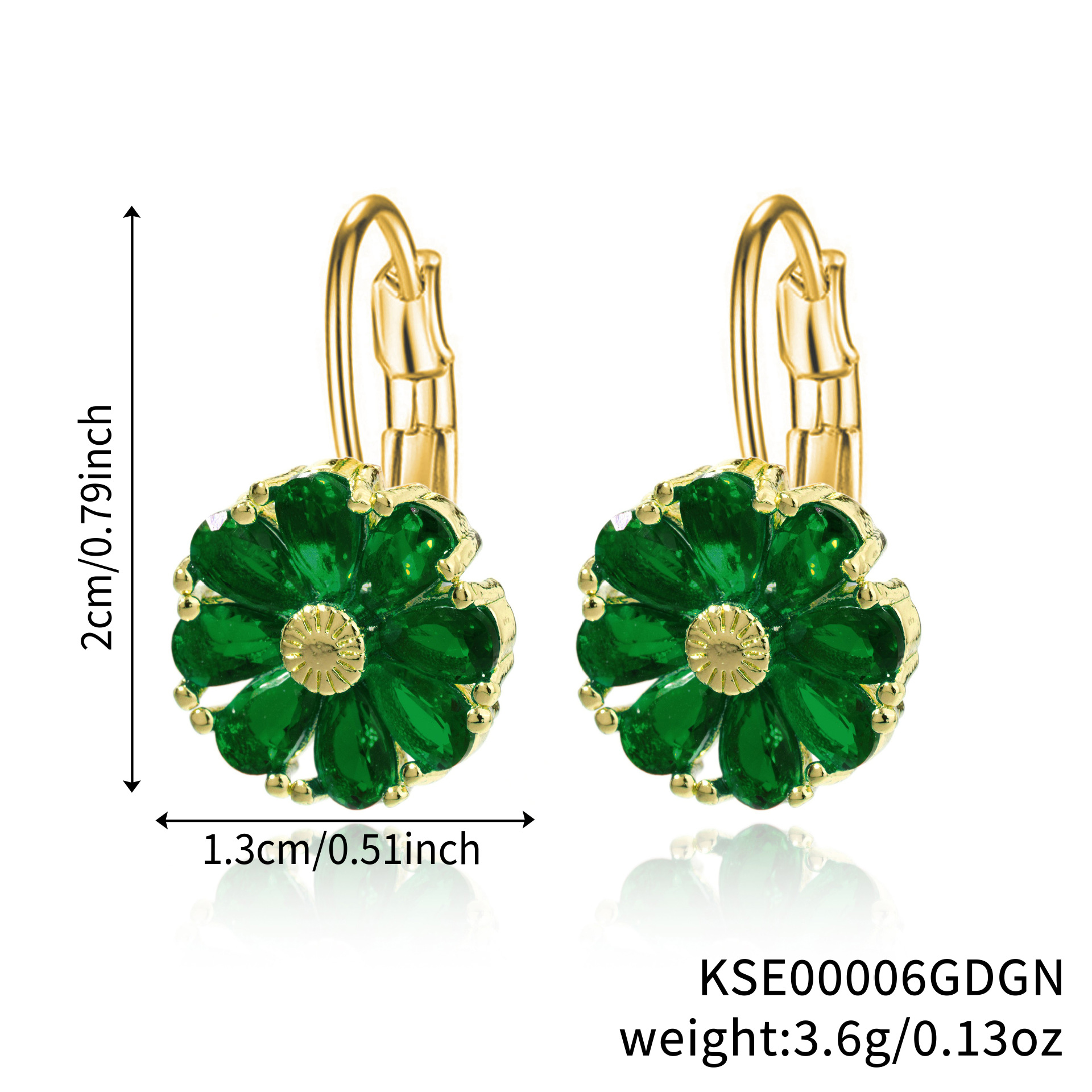 KC gold green diamond