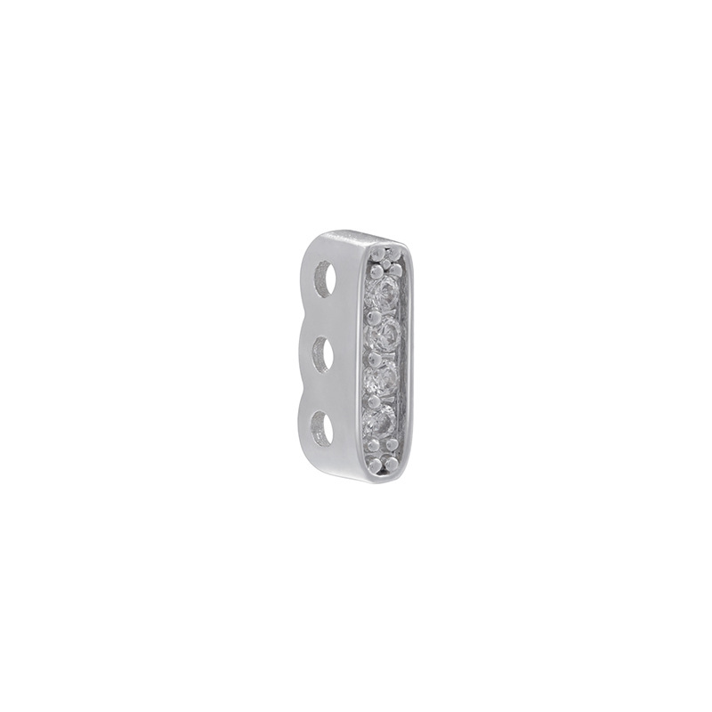 2:Vk265 white gold three-hole beads