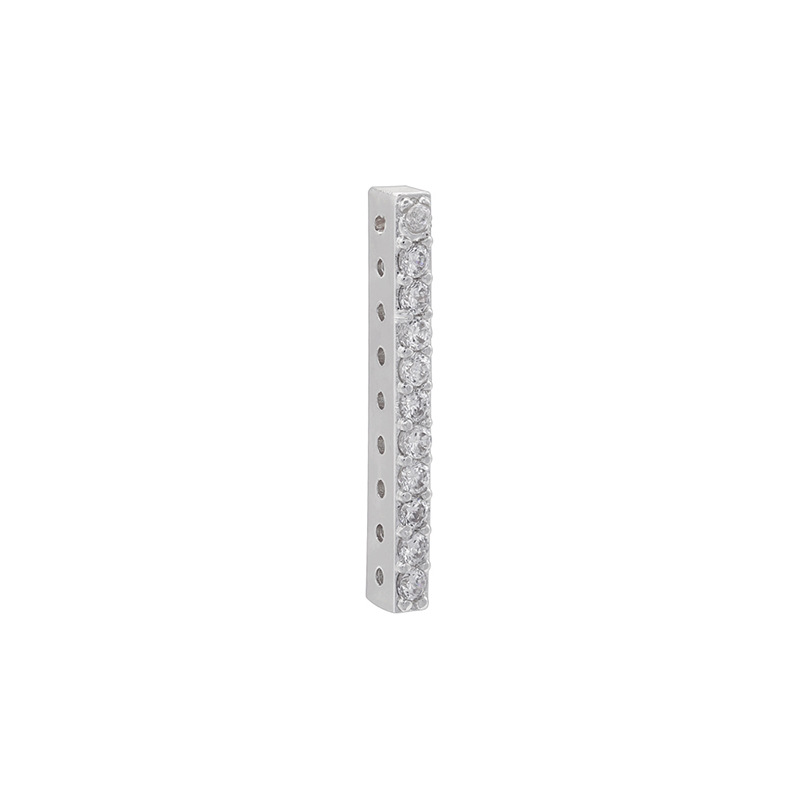 4:Vk266 white gold nine-hole beads