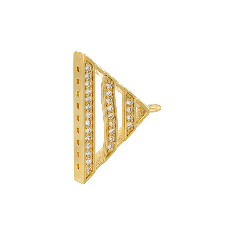 7:Vk268 golden triangular beads