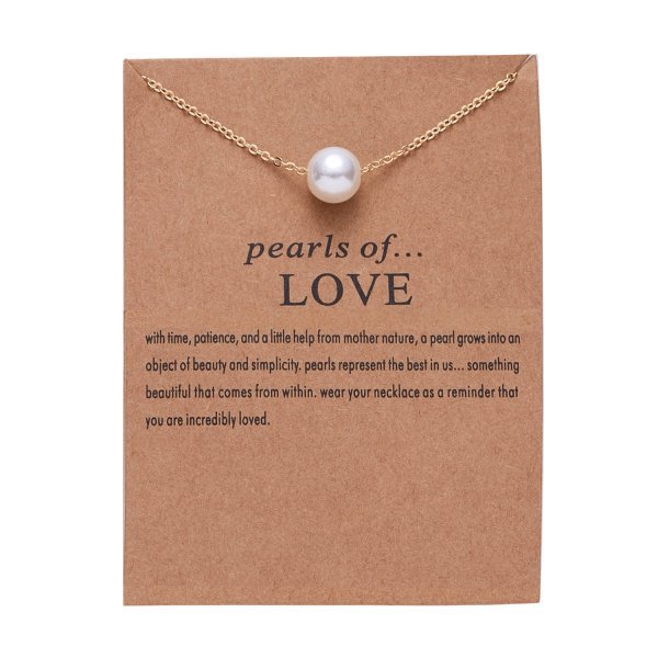 2:PAPER CARD PEARL NECKLACE