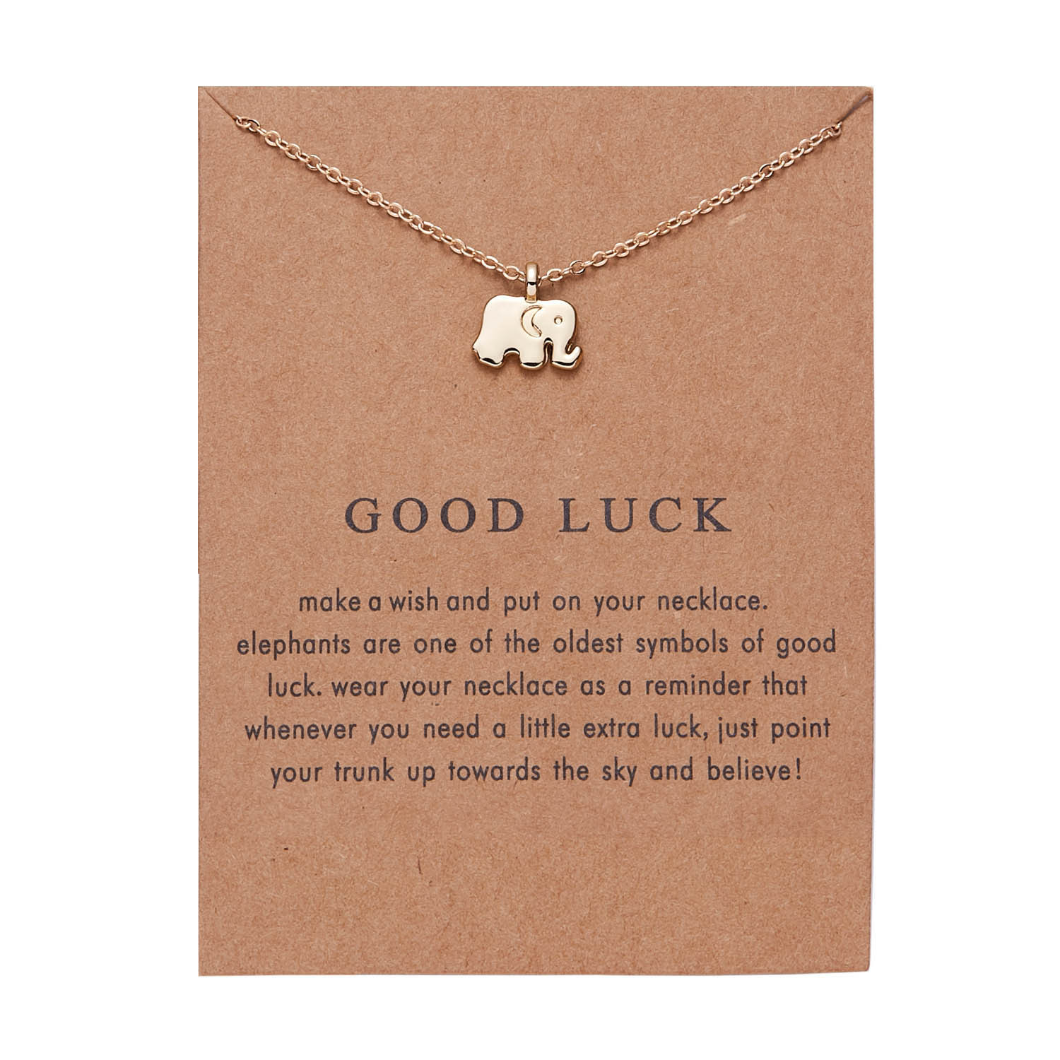 5:Paper card elephant necklace