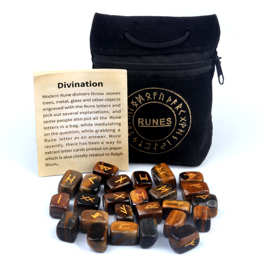 Tiger's eye stone (25 flannel bag instructions)