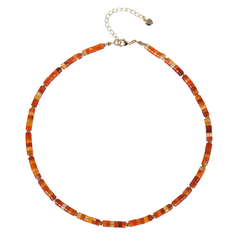 11:Red agate necklace