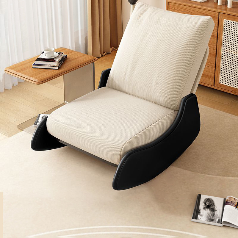 [black cat scratching skin Detachable and washable Multi-level adjustable backrest] off-white corduroy