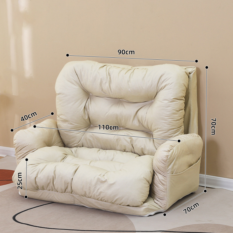 Armrest model | off-white 90cm double seat [upgraded three-proof technical cloth]