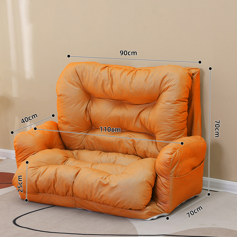 Armrest model | noble orange 90cm double seat [upgraded three-proof technical cloth]