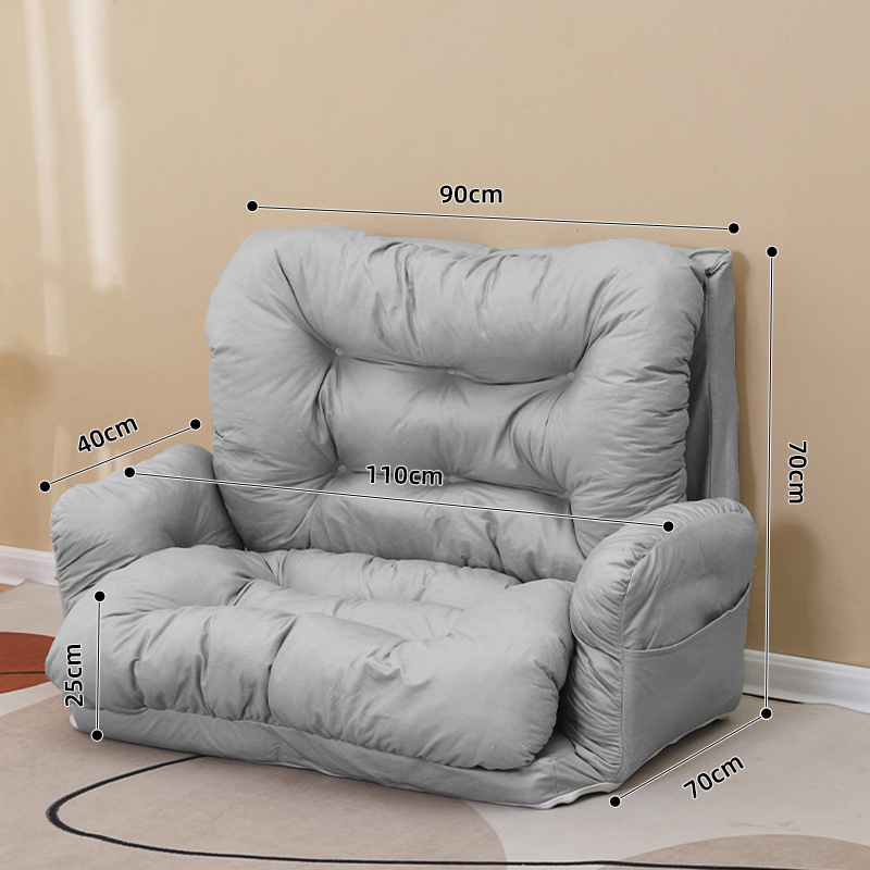 Armrest model | light gray 90cm double seat [upgraded three-proof technical cloth]