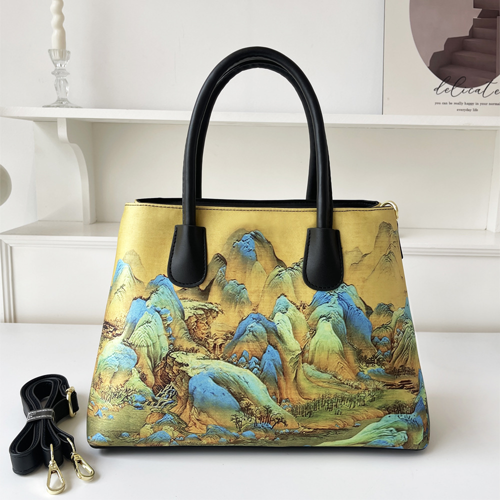 Qianli Jiangshan-Double Pocket Big Bag