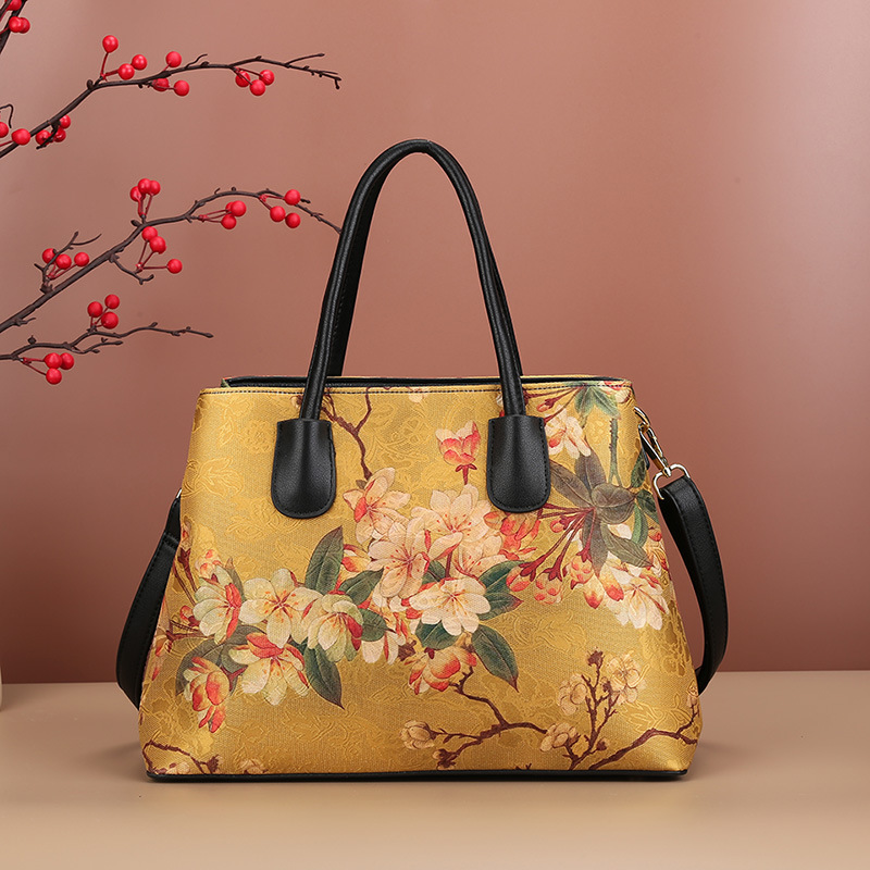 Famous painting Yulan-double pocket bag